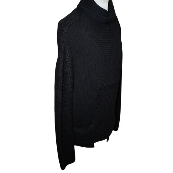 Rick Owens Black Mohair Wool Blend Turtleneck Sweater Men’s Large Avant Garde - Picture 8 of 12